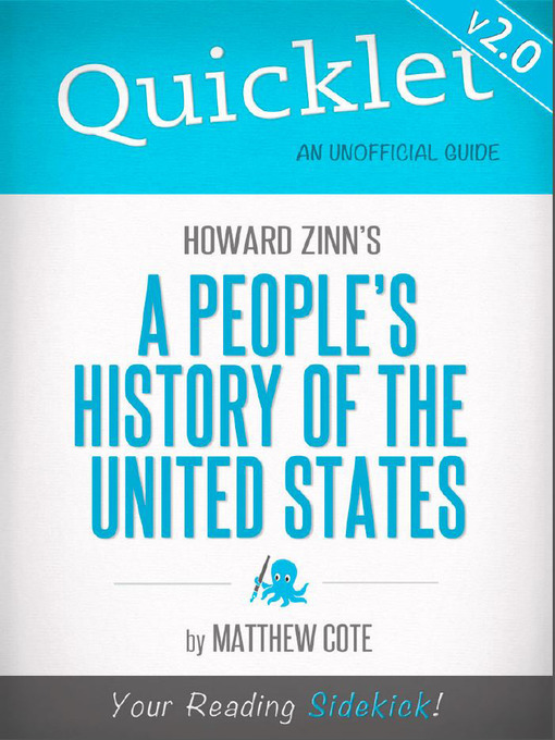 Title details for Quicklet on Howard Zinn's A People's History of the United States by Matthew  Cote - Available